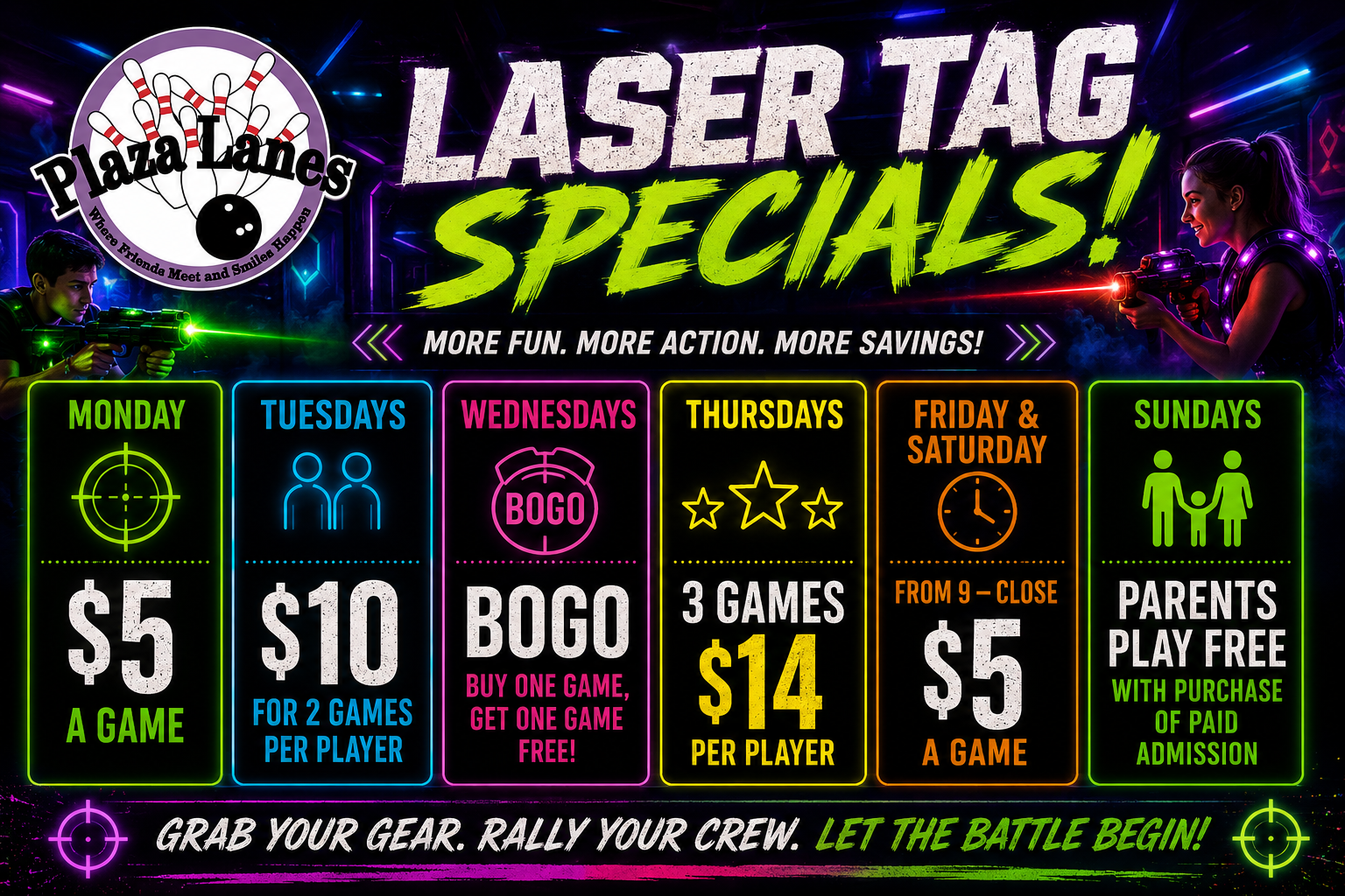 Laser Tag Special Slide background